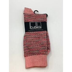 B.ELLA Women's Pink Knit Cotton-Blend Odette Knee Socks SZ OS